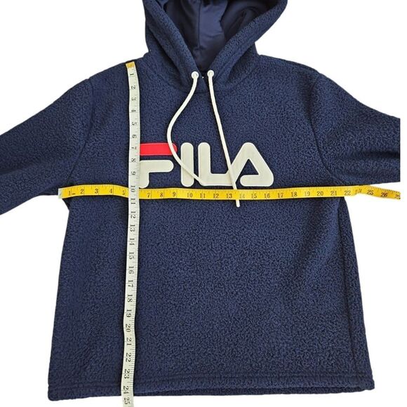 Fila Women's Sherpa Caroline Pullover Hoodie Size L - Picture 6 of 7